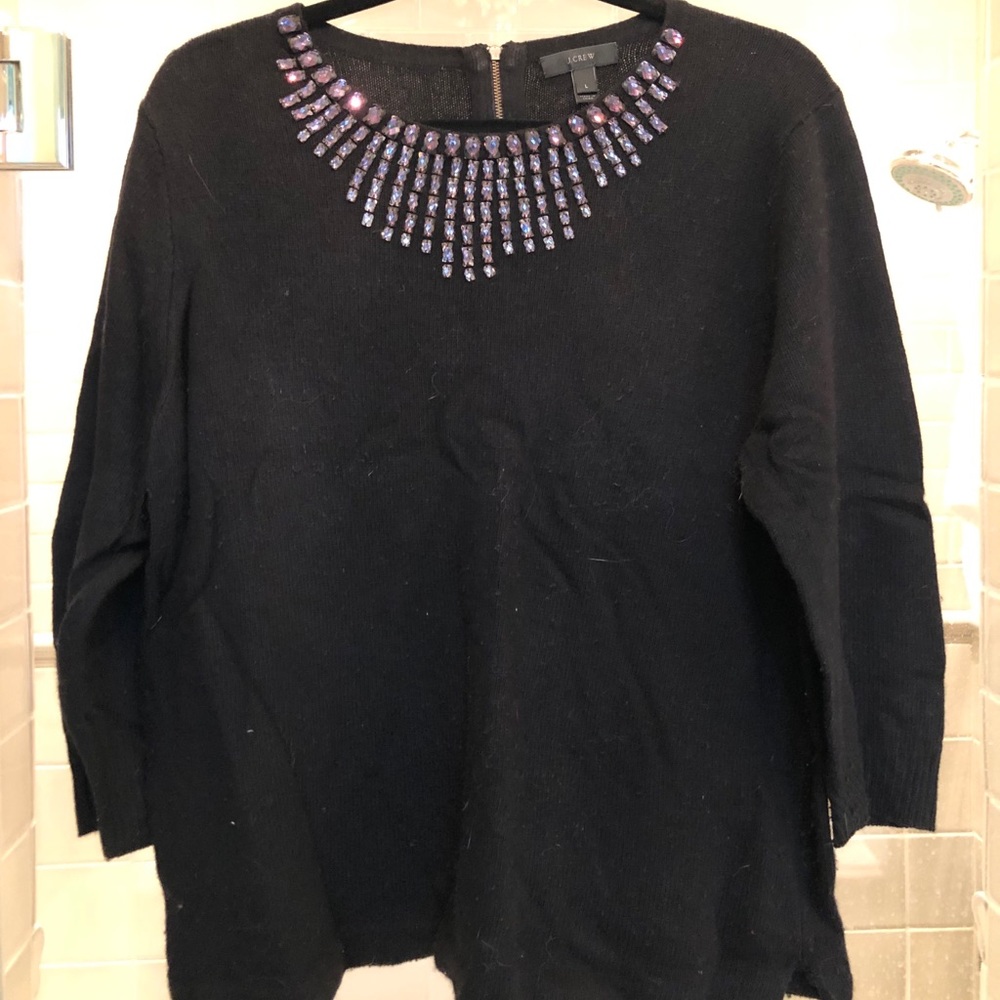 Embellished J Crew Sweater - L